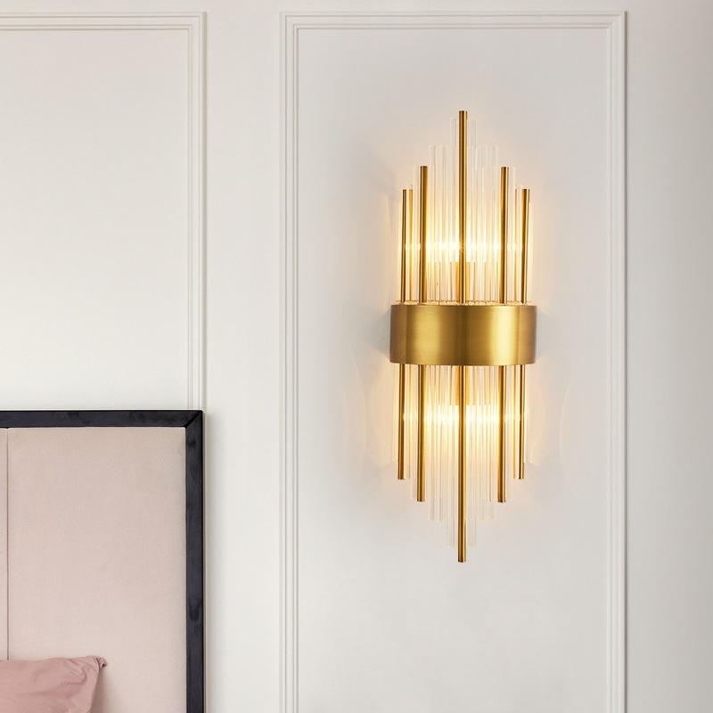 Die moderne lineare LED-Wandleuchte für die Innenbeleuchtung im Haushalt eignet sich für Schlafzimmer- und Wohnzimmerwandlampen mit Luxusleuchten für zu Hause