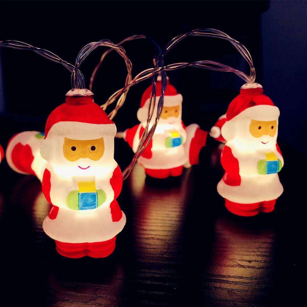 LED Weihnachtsdekoration Licht Neujahr Zimmer Dekor Girlande Urlaub Ornamente Outdoor Garten Dekor String Lampe Weihnachtsmann Lichter