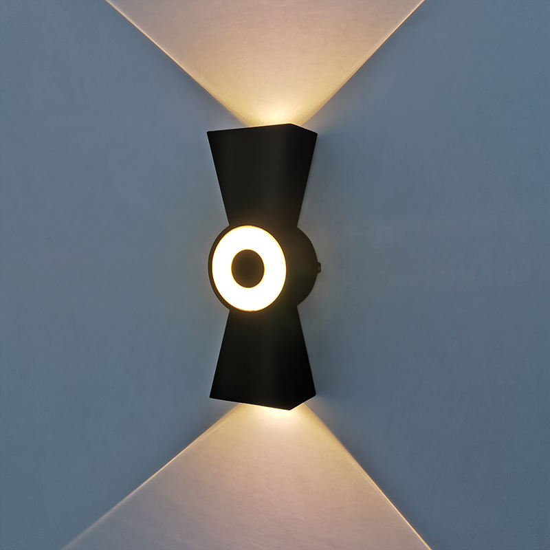 6W LED Wasserdichte Outdoor-Auf- und Ab-Beleuchtung Garten Hornform IP65 Loft-Wandleuchte Outdoor-LED-Wandleuchte modern