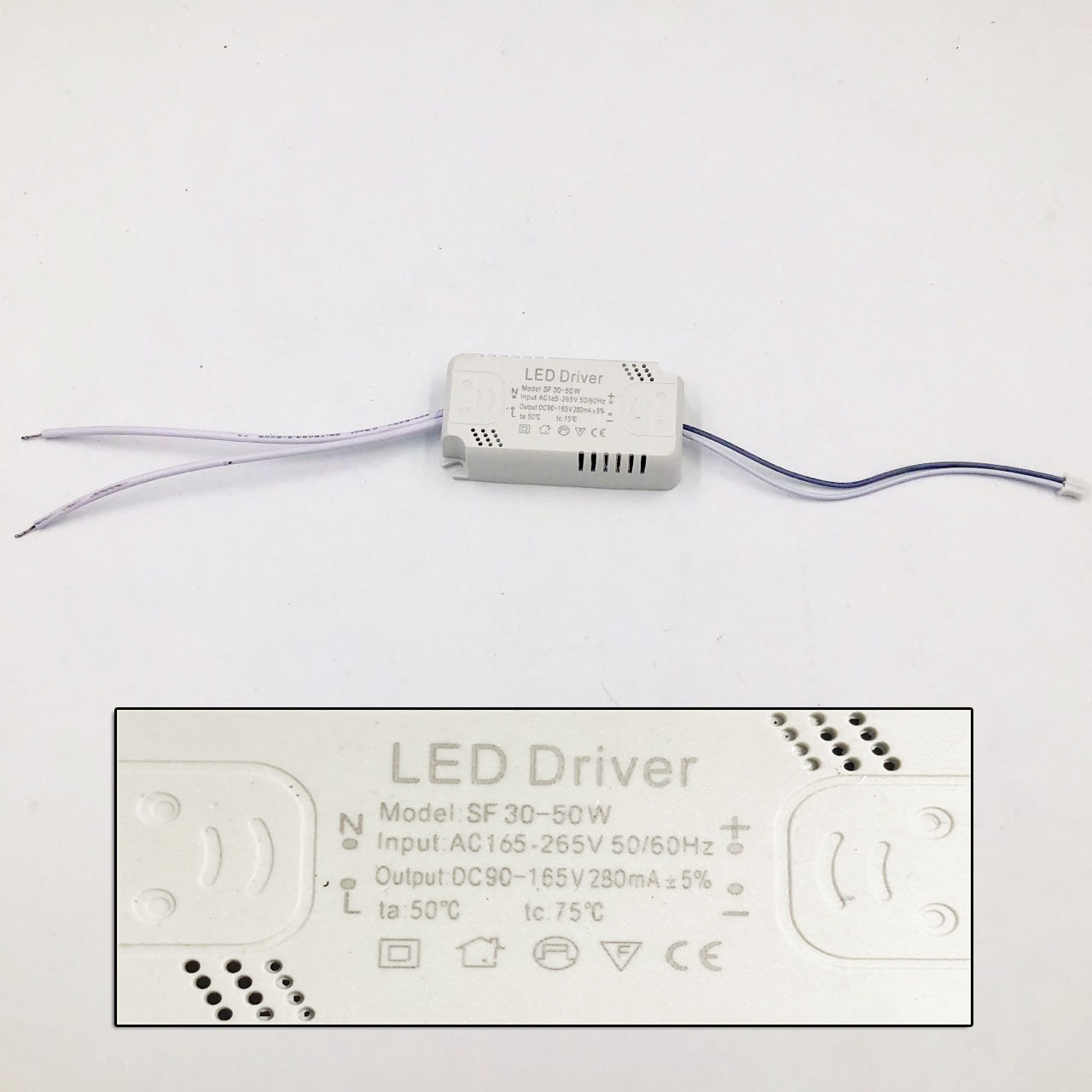 8–120 W LED-Treiber, LED-Treiber-Netzteil, nicht isolierend, Beleuchtungstransformator, Eingang AC175–265 V, Leuchtenadapter für LED-Lampe