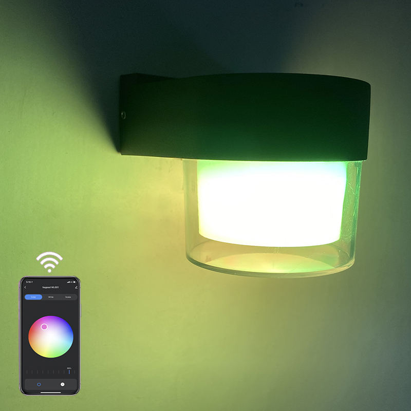 LED Smart Wand Lampen 10W Outdoor Tuya Wifi Cube RGB App Dimmbare Wandleuchte Wasserdicht Garten Alexa Google Hause acryl Wand Licht