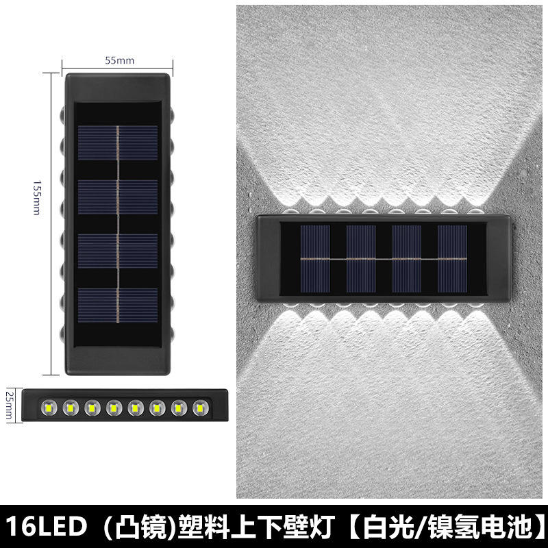 Großhandel Gang Balkon Wandstecker Nachtlampe Custom Garden Led Landschaftslicht Outdoor Solar Wasserdichte Wandleuchte