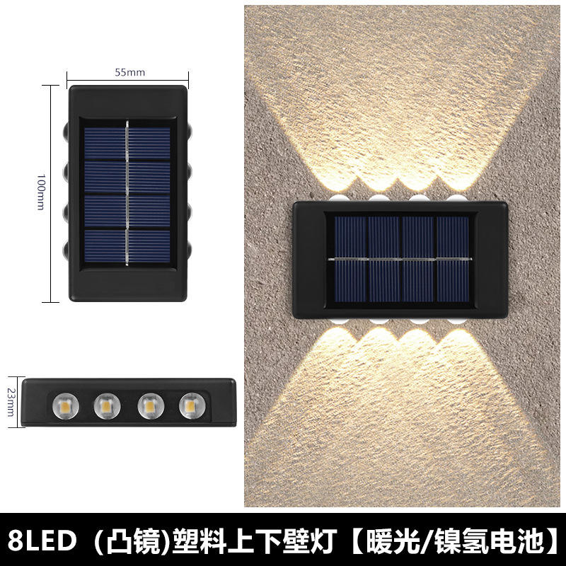 Großhandel Gang Balkon Wandstecker Nachtlampe Custom Garden Led Landschaftslicht Outdoor Solar Wasserdichte Wandleuchte