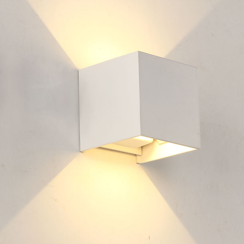 12W weiße LED-Wandleuchte für den Außenbereich, wasserdicht, IP65, moderne Außenleuchten im nordischen Stil, Wandmontage
