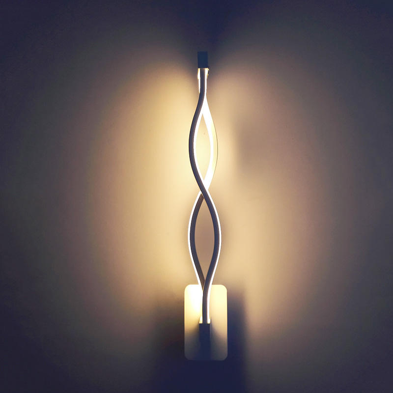 AC 85–265 V, moderne Hausdekoration, Wellenform, Aluminium, Up Down LED-Wandleuchte, LED-Wandleuchte für den Innenbereich, Urlaubsgirlandenlicht