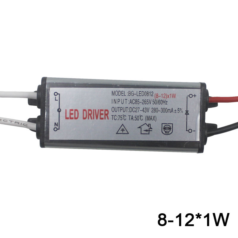 1-3W IP65 Wasserdichter LED-Lichttreiber AC85-265V DC3-43V LED-Transformator-Netzteiladapter für LED-Lampen/Chips im Freien
