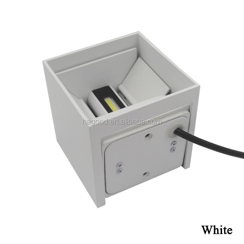 Moderne LED-Wandleuchte nach oben und unten Beleuchtung Würfel Wandleuchte Lampe Halterung Outdoor Home Zimmer Schlafzimmer Hotel Beleuchtung Dekoration