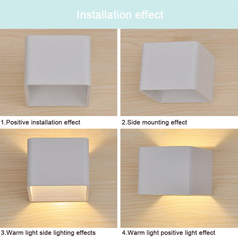 5W moderne Wandleuchte AC85-265V für Treppen Korridor Wandbeleuchtung Wandleuchte mit RGB-Fernbedienung