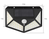 Beste Outdoor-Hinterhof-Gartentreppe, wasserdicht, IP67, Solarenergie, 4-seitig, Beleuchtung, Wandleuchte, LED-Bewegungsmelder, LED-Solarlicht