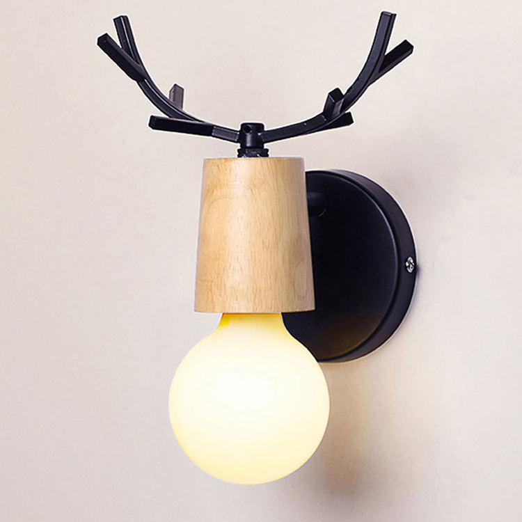 Nordic einstellbare LED Wand Lichter bunte cartoon Deer Antlers schlafzimmer lese leuchte wand montiert kinder zimmer beleuchtung E27