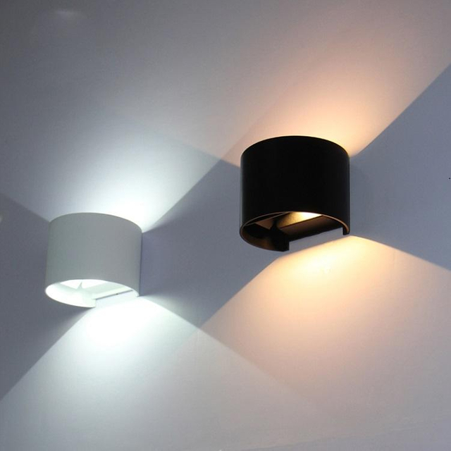 Neue einstellbare Winkel Artikel wasserdichte LED-Wandleuchte 6W 12W für Zuhause im Freien