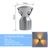 3W 4W 5W LED Aluminium Wandleuchte Runde Nachttischlampe Schlafzimmer Wandleuchten Wandleuchte