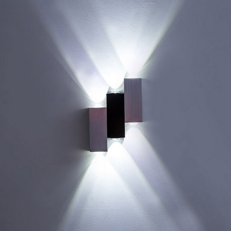 6W AC85-265V Wandleuchte mit drei Beleuchtungskörpern aus Aluminium, moderne Wandleuchte für den Innenbereich, schöne Wandleuchte für das Haus