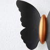 6W Wandleuchte in Schmetterlingsform, Schwarz + Gold, nach oben und unten leuchtende Außenleuchte, für Hof, Garten, Wohnzimmer, Gang, Treppe, Hintergrund, wasserdichte LED-Wandleuchte