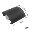 Hagood 2W LED-Wandleuchte, wasserdicht, für den Außenbereich, Garten, Veranda, Wandleuchte, Beleuchtung zum Fabrikpreis, Wandlampe