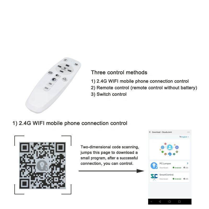 21 W LED Wandspot Smart 2,4 G Dimmung Innenräume Aluminium Wandleuchte mit Controller auf Lager