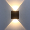 Außen verstellbar nach oben und unten, Korridor, Würfel, Zylinder, Garten, Hotel, wasserdicht, Cob-LED-Wandlampen, 220 V, Beleuchtung nach oben und unten