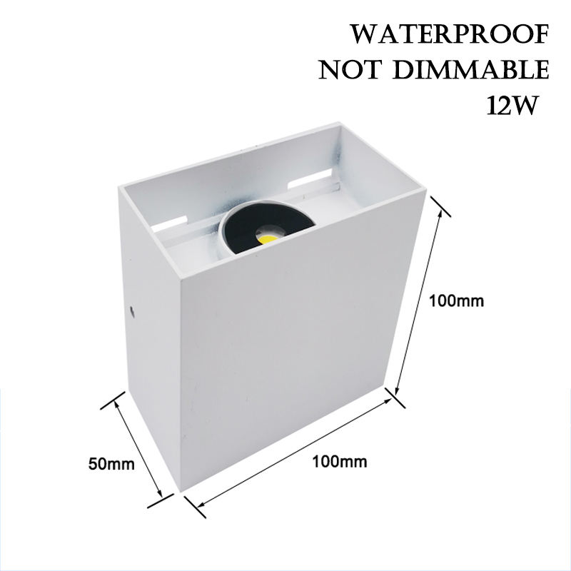 IP65 LED-Wandleuchte, industrielle COB, wasserdichte Aluminium-Wandleuchte für Gartendekoration