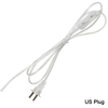 0,75 mm 2-Leiter-Kabel 1,8 m Ein-Aus-Netzkabel für LED-Lampe mit Knopfschalter EU/US-Stecker Lichtschaltung Transparent
