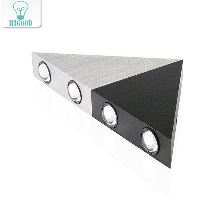 Fabrikversorgung LED große dreieckige Wandleuchte 5W Aluminium Flurleuchte KTV Schlafzimmer Wohnzimmer Hintergrund Wanddekoration Lampe