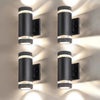 LED-Wandlampen, schwarze Wandlampen. Zylindrische Wandlampen müssen mit GU10-Glühbirnen nach oben und unten installiert werden 