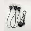 E27 Vollzahn-Lampenfassung, Himalaya-Drahtstecker, Salzlampenfassung, 317-Schalter, EU/US-Stecker, drei Lampenfassungen