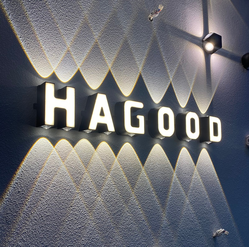 Alphabet-Lampe, DIY-Unternehmen, Logo, Alphabet-Wandleuchte, LED-Wandleuchte, moderne LED-Wandleuchte für den Außenbereich, LED-Wandleuchte, Lichter, Wandpaket, LED-Beleuchtung