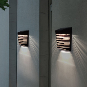 Mini Terrasse Solar Beleuchtung Treppen Deck Schritt Lichter IP65 Wasserdichte Outdoor Garten Einbau Oberfläche Montiert Led Solar Zaun Lampe