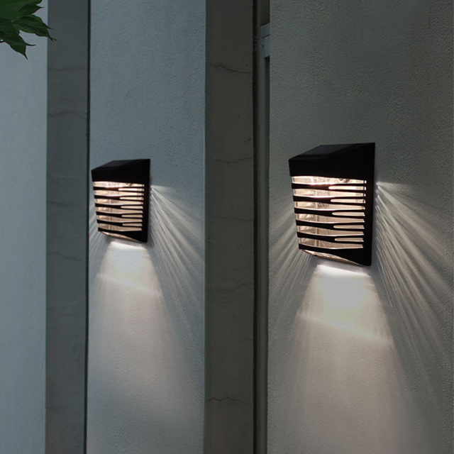 Mini Terrasse Solar Beleuchtung Treppen Deck Schritt Lichter IP65 Wasserdichte Outdoor Garten Einbau Oberfläche Montiert Led Solar Zaun Lampe
