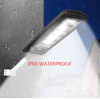 IP66 wasserdichtes und blitzgeschütztes Solar-Flutlicht für den Außenbereich mit ausfallsicherem PC-Glasrahmen, Solar-Straßenlaterne
