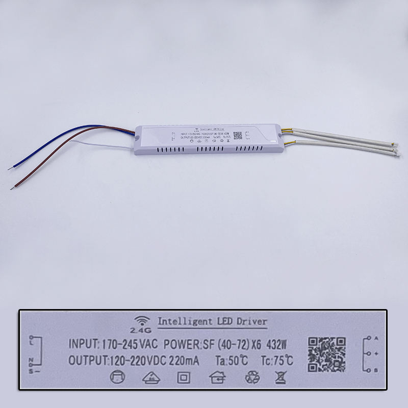 6-Wege-LED-Beleuchtungstransformatoren mit 300–432 W, 2,4 G-Treiber, Treiber mit drei Farbtemperaturen, hochwertiger, sicherer Netzteil-LED-Adapter-Treiber