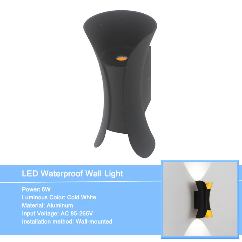 Wasserdichte IP65-LED-Wandleuchte mit langem Streifen für den Außenbereich, moderne Wandleuchte, geeignet für Wohnzimmer, Innenhof, Veranda, Terrasse
