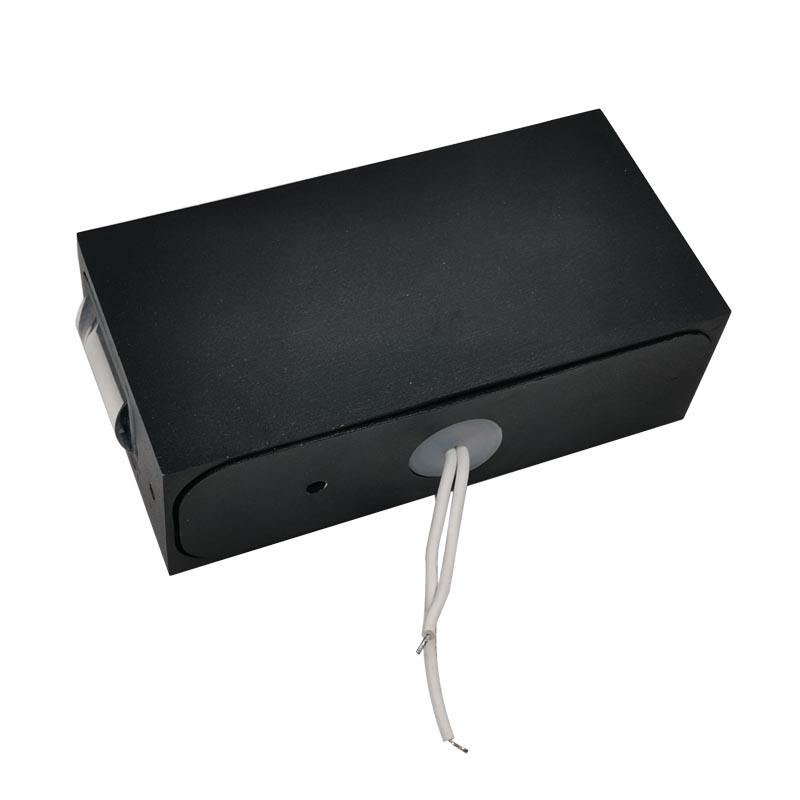 Schwarze Muschelstrahlleuchte, wasserdichte Wandleuchte, moderne LED-Außenwandleuchte, hochwertige Außenleuchter