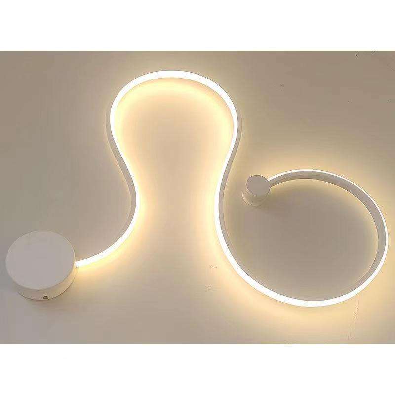 Postmoderne minimalistische Wandleuchte Nordic kreative LED-Schlafzimmer-Nachttischdekoration Wandleuchte Wohnzimmer Flur Ganglampen