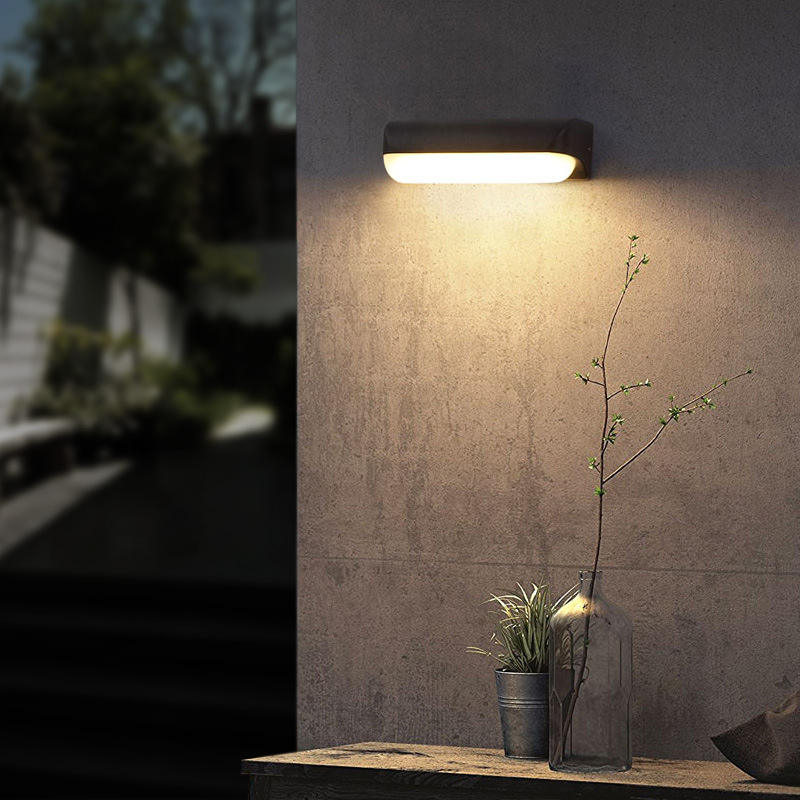 Moderne, minimalistische LED-Wandleuchte aus Acryl, wasserdicht, IP65, für drinnen und draußen, für AC85-265V, Gartenbeleuchtung, Balkonleuchten