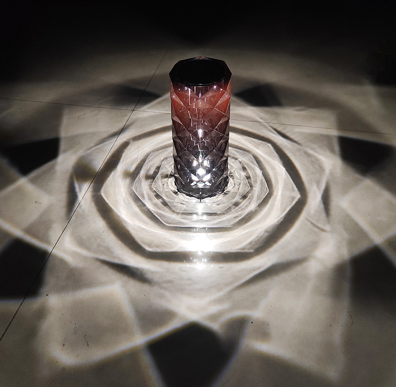 Romantische Rose Kristall Tischleuchte Schatten Atmosphäre Tischleuchte Kristall Schreibtischlampe Kristall Schreibtischlampe Kristall Schreibtischlampe