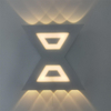 Moderne Viereckige IP65 10W LED Wandleuchte Aluminium Outdoor Wasserdichte Wandleuchte Tuin Veranda Patio Opzij Voordeur Wandlampen