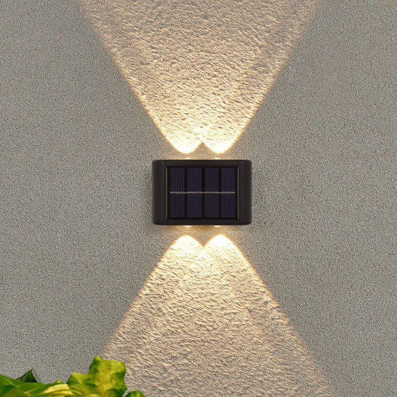 Solar-Außengartenlampe, Heimwandlampe, Dekoration, Layout, Wand, neue nach oben und unten leuchtende Wandlampe
