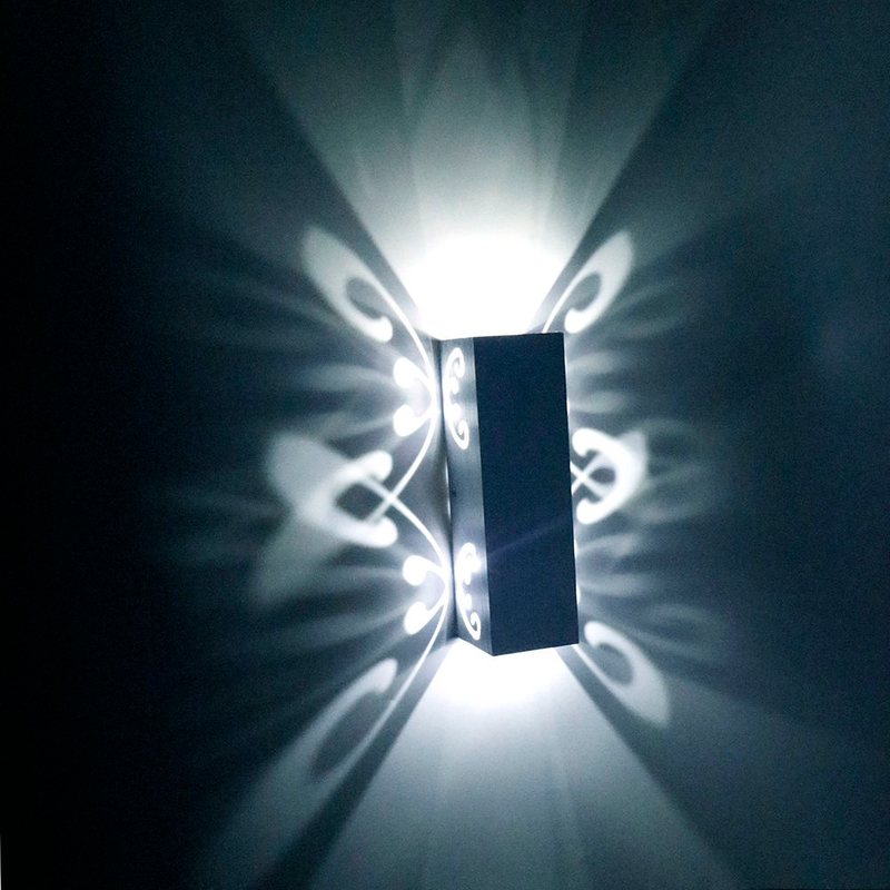 Dekorative LED-Lampe mit doppeltem Schmetterling, Wandleuchte und Nachtlicht für den Innenbereich