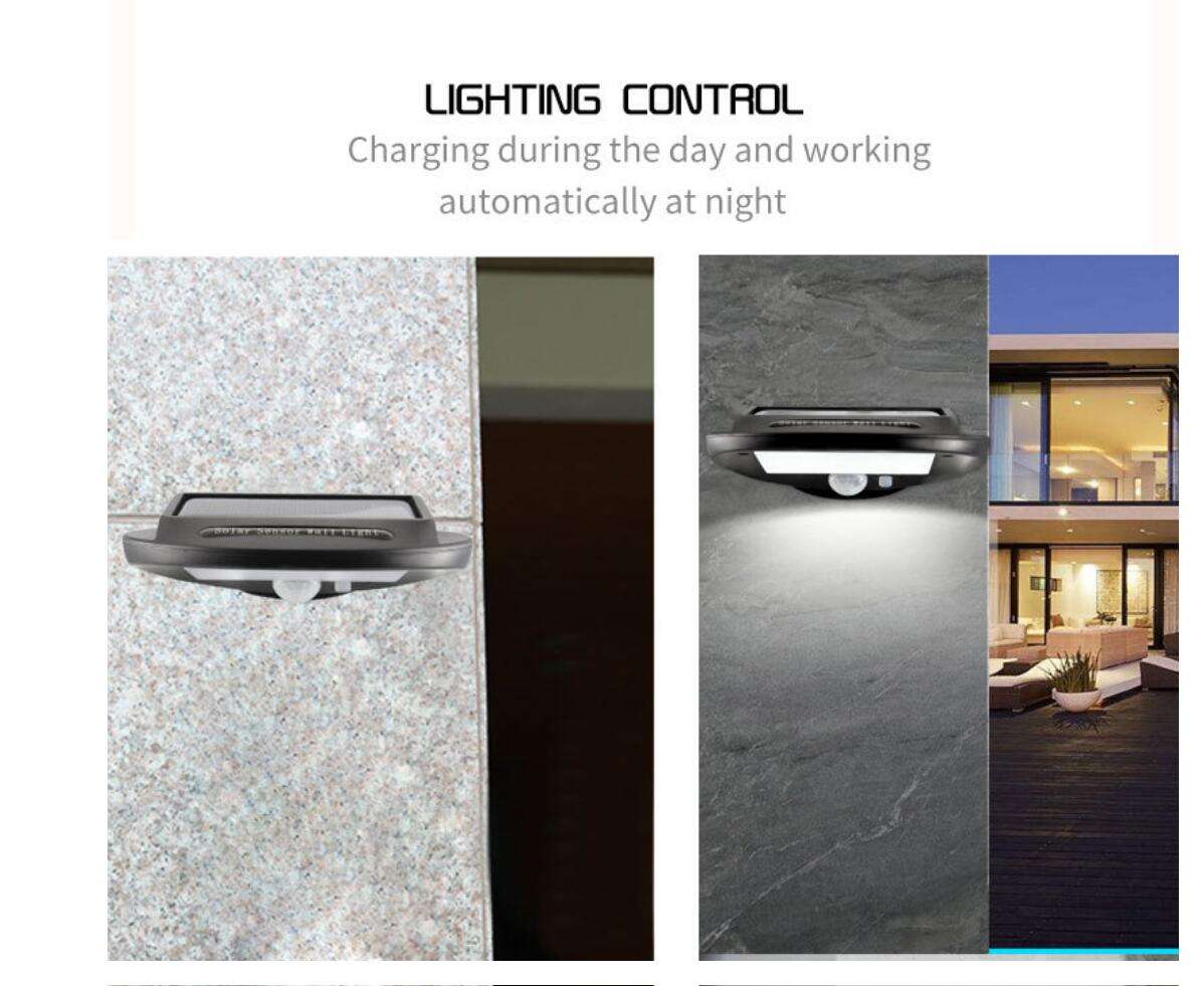 Hochwertige Wandleuchte mit LED-RGB-Solarleuchten für den Außenbereich mit Datumscoder