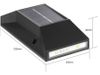 Neuestes Produkt Abs Indoor Hotel Dekoratives Licht Outdoor Ip65 Wasserdichte Solar-LED-Wandleuchte Solarpanel LED-Straßenlaterne