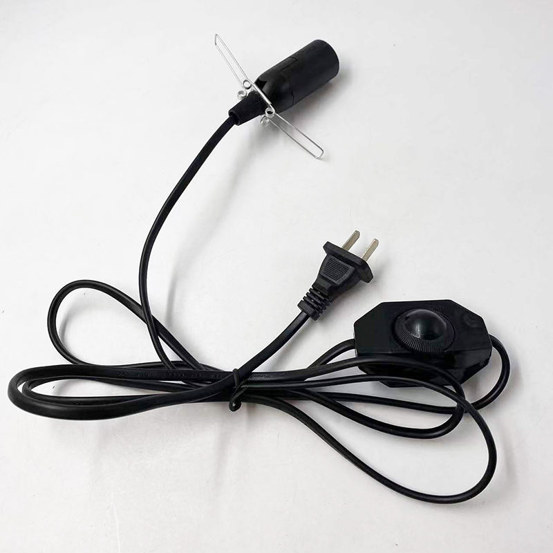 E14 301 Dimmerschalter, 1,8 m Kabel, 1,5 m Kabel, 2 m Kabel, US/EU-Stecker. Licht 301 Dimmerschalter, E14 Feder-Lampensteckerschalter mit nacktem Körper