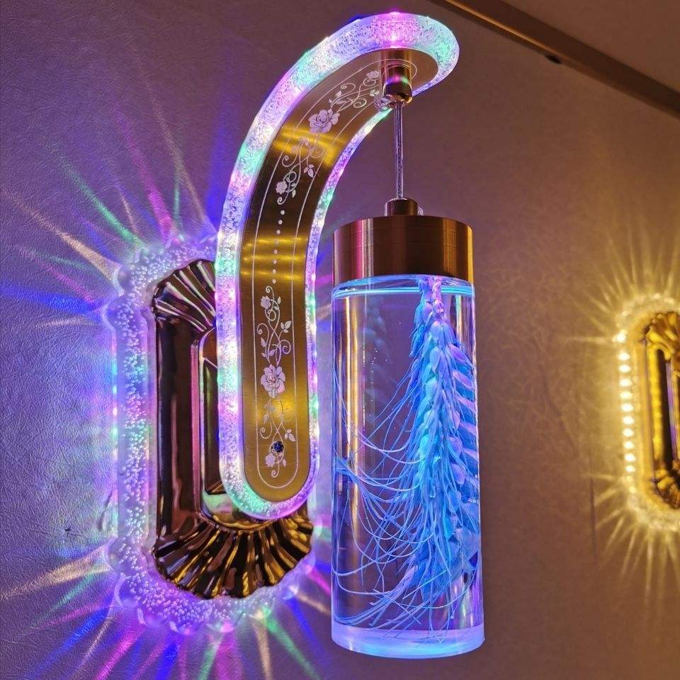 2022 12W LED Innenwandleuchte für Schlafzimmer Nachttischdekoration echte Blume Wandleuchte Treppenlampe Nachtlampe für Wohnzimmer