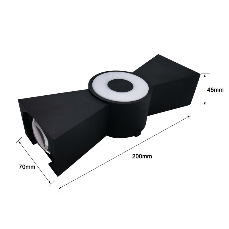 Lampen Hersteller von Außenwandleuchten Wandleuchte Led RGB mit Großhandelspreis schwarze Außenwandleuchte