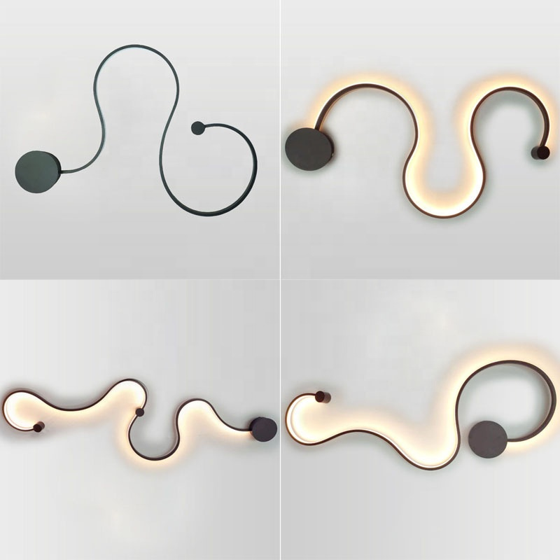 Einfache Moderne Kreative Wohnzimmerlampe Hintergrundwanddekoration Designer Lampe Speziell Geformte Nachttischlampen