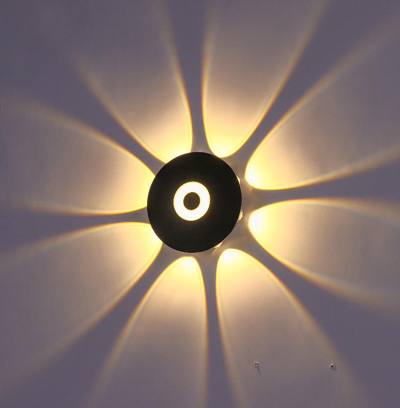 Moderne LED-Wandleuchte, runde Wandleuchte, Lampenhalterung, Innen- und Außenbereich, Zuhause, Zimmer, Schlafzimmer, Hotel, Beleuchtung, Dekoration