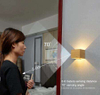 Wandlampe mit Induktionssensor, USB-Aufladung, wiederaufladbare LED-Wandleuchte, magnetisch, mit 2000 mAh batteriebetrieben