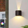 RGBW APP Control Halbrunde IP65 wasserdichte Wandleuchte bunte dekorative intelligente Wandleuchte