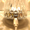 RGB-Acrylkristall-Tischlampe sorgt für kreative Atmosphäre, dekorative kleine Nachtlampe, wiederaufladbare Tischlampe
