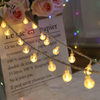 Stern-Lichterketten, LED-Weihnachtsgirlande, Feen-Vorhang-Licht, 2,5 m, für drinnen und draußen, für Schlafzimmer, Zuhause, Party, Hochzeit, Neujahr, Dekoration